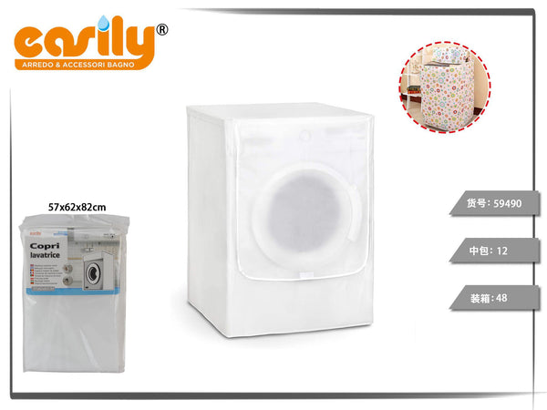 Coprilavatrice bianco con patta frontale, 57 × 62 × 82 cm