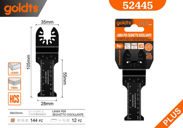 Lama per sega multiuso QH-1028K-2L, 105 × 28 × 55 mm