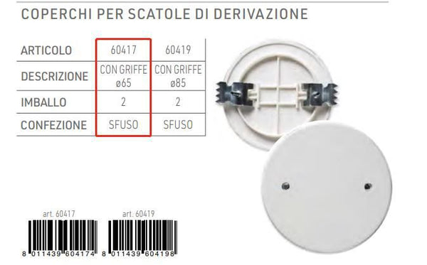 Scatole e accessori elettrici
