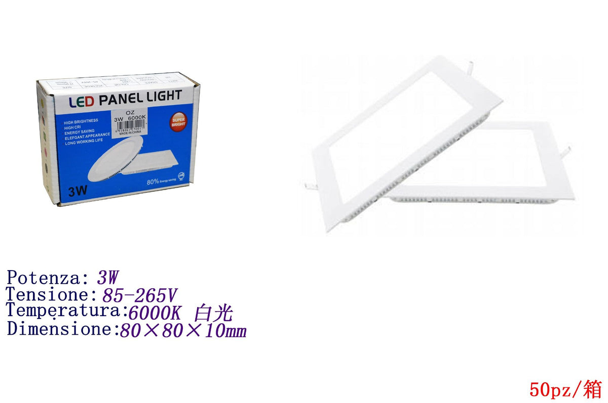 Pannello luminoso — 3 W