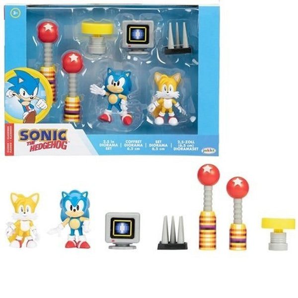 Set diorama Sonic e Tails Jakks Pacific con accessori 409254