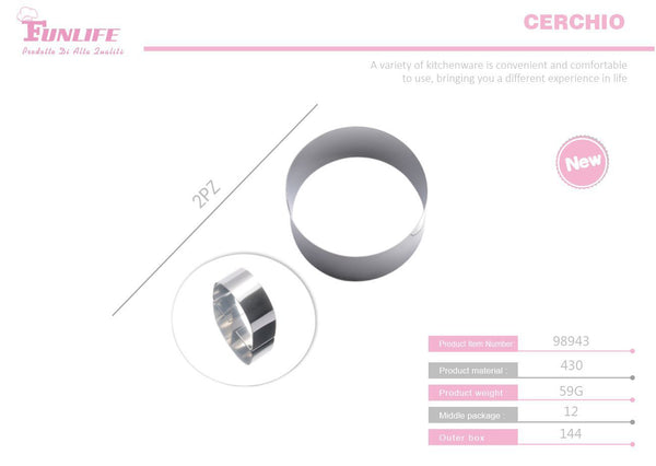 Anello per mousse, forma rotonda