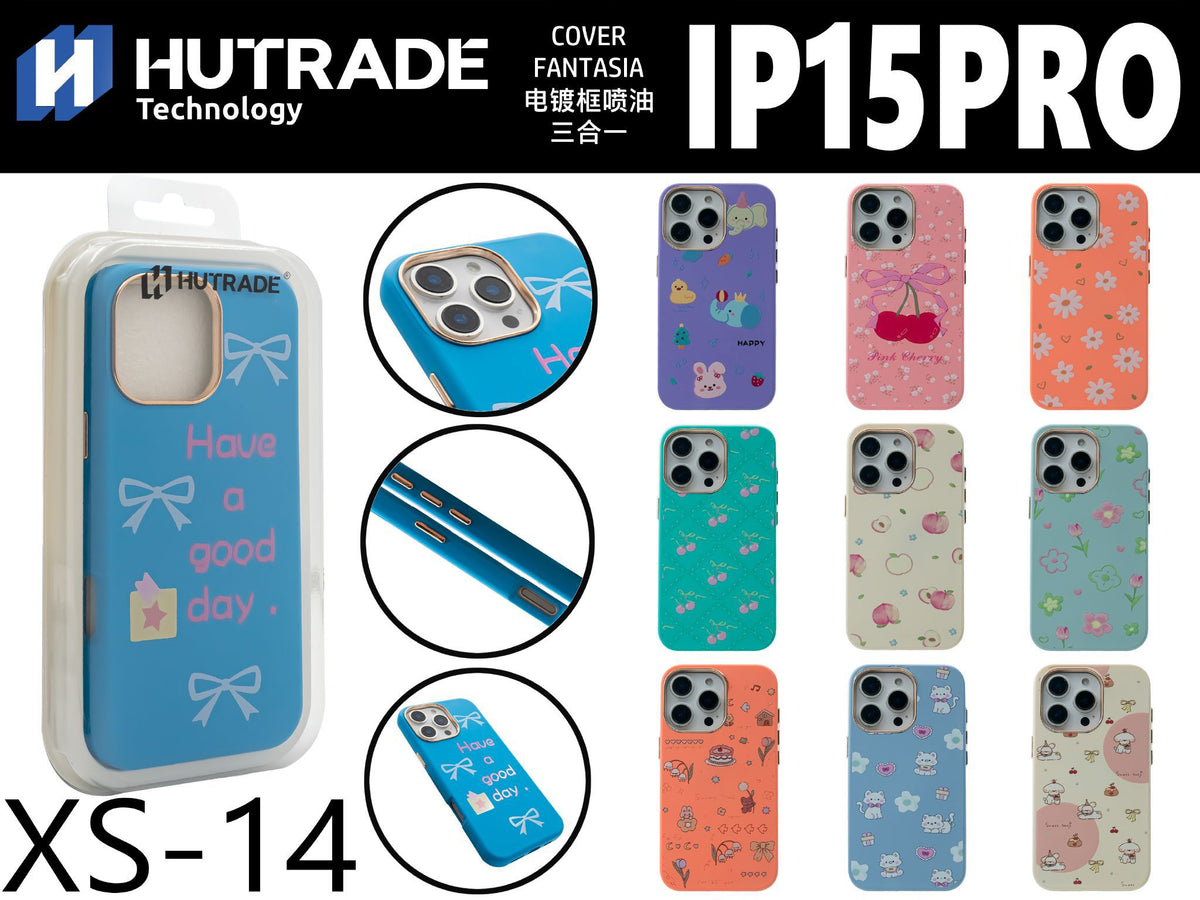 XS-14 COVER FANTASIA BORDO CAMERA CROMATA IP15 PRO