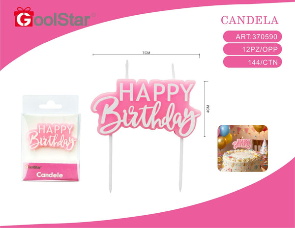 Candele happy birthday rosa