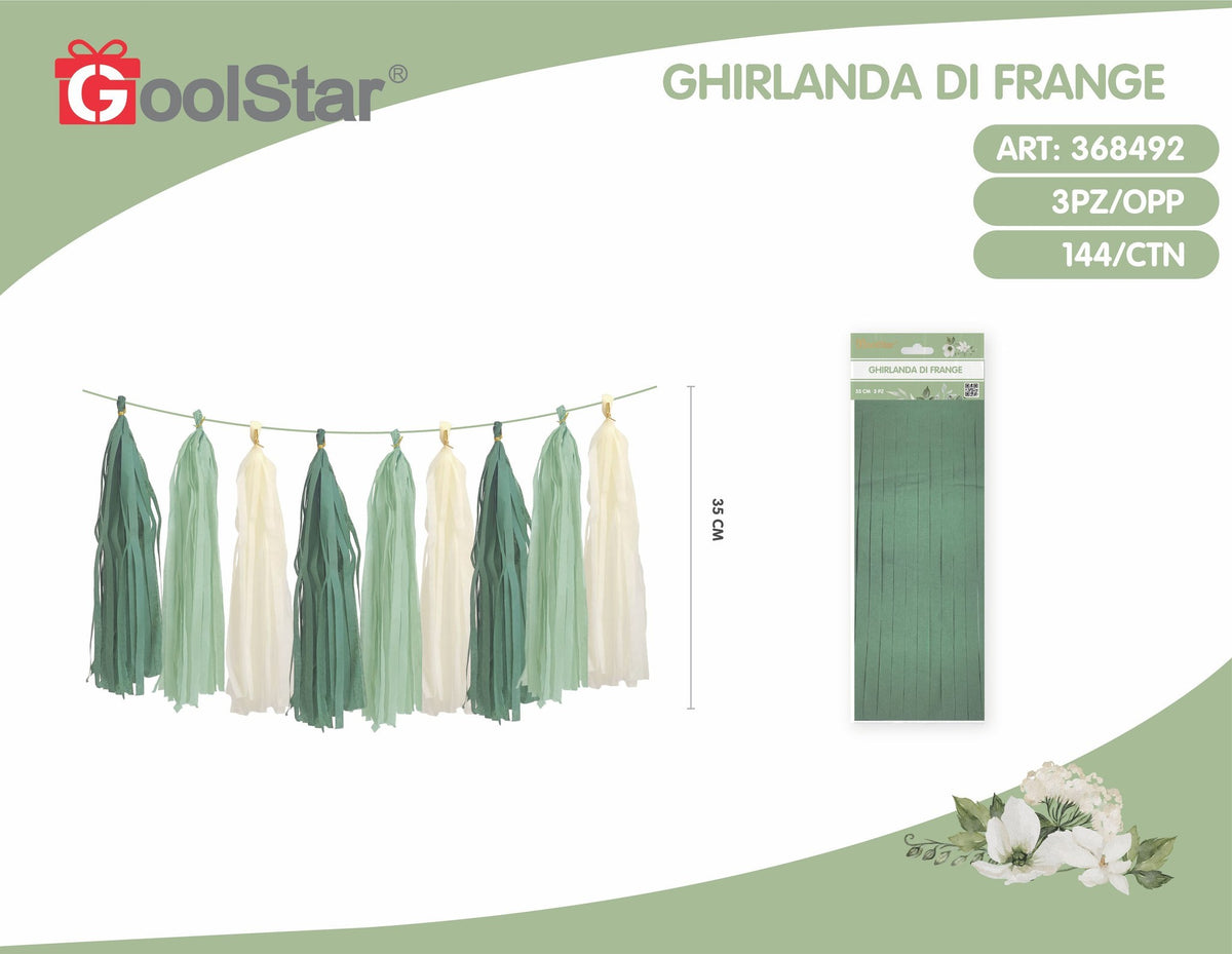 Festone per party con nappine