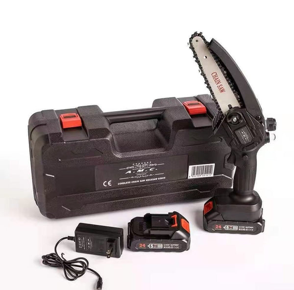 Motosega con due batterie – 6 pollici