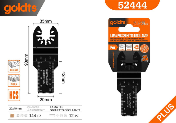 Lama per sega multiuso QH-1002K, 90 × 20 × 40 mm