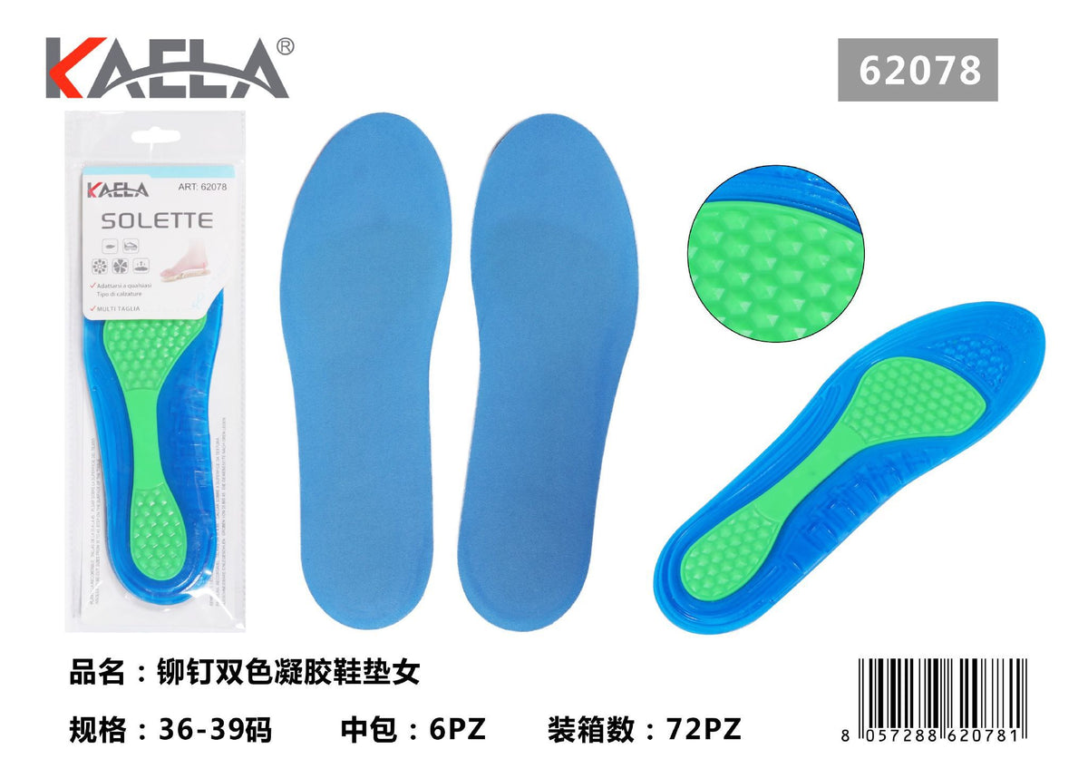 Solette da donna in gel bicolore