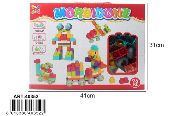 Costruzioni – SET COSTRUZIONI MORBIDONE 96PZ AP40352