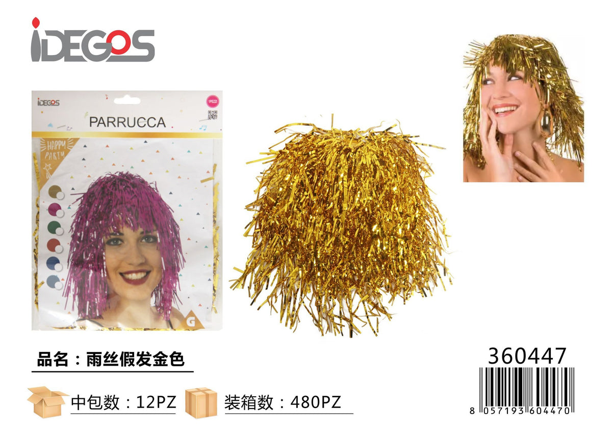 Parrucca a frange per feste