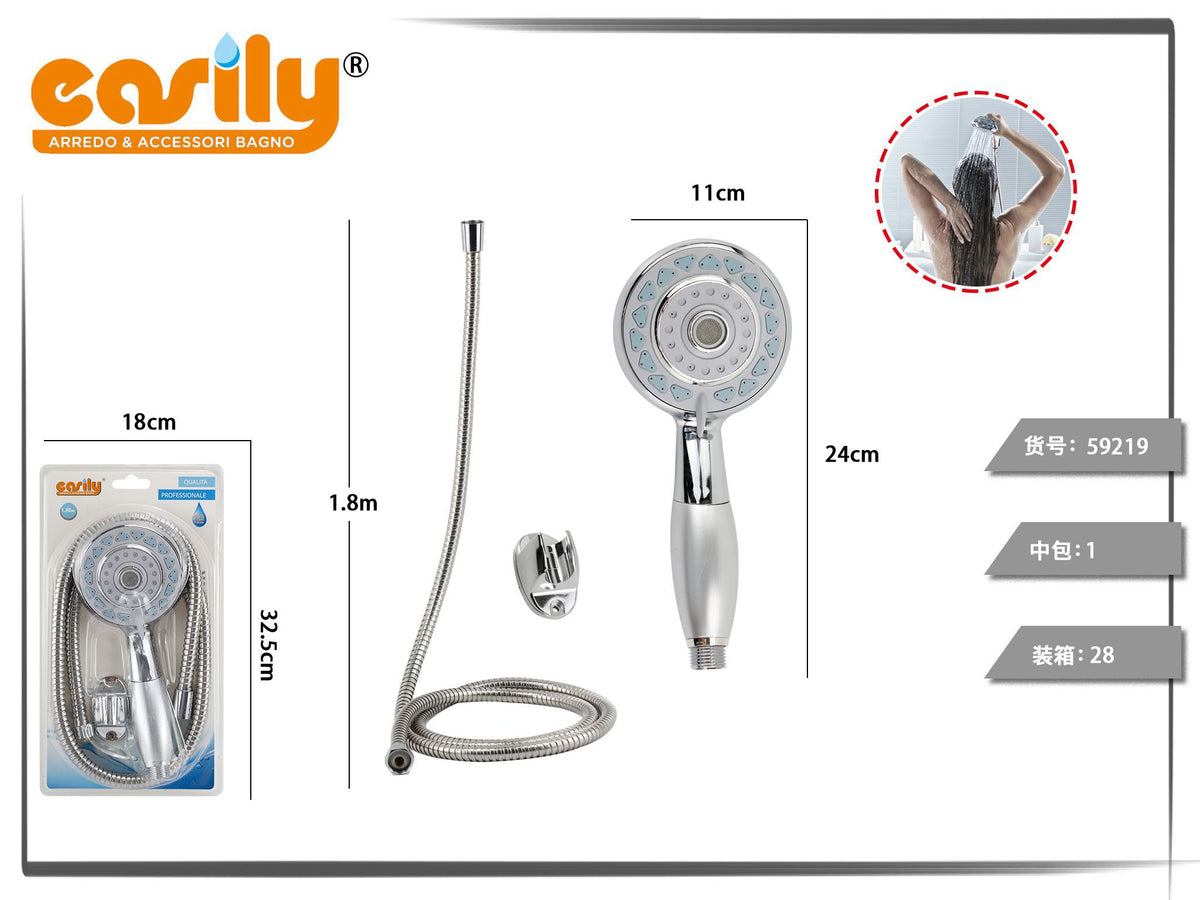 Kit doccetta con ugelli azzurri e manico bicolore