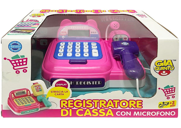 Cucina o negozio giocattolo – REGISTRATORE DI CASSA C MICROFONO GV8025