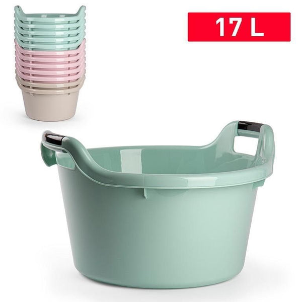 BACINELLA TONDO 17LT C/MANICO 45X42X26.5CM