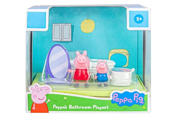 Personaggio o figura giocattolo – PEPPA PIG E GEORGE STANZA DA BAGNO D4104
