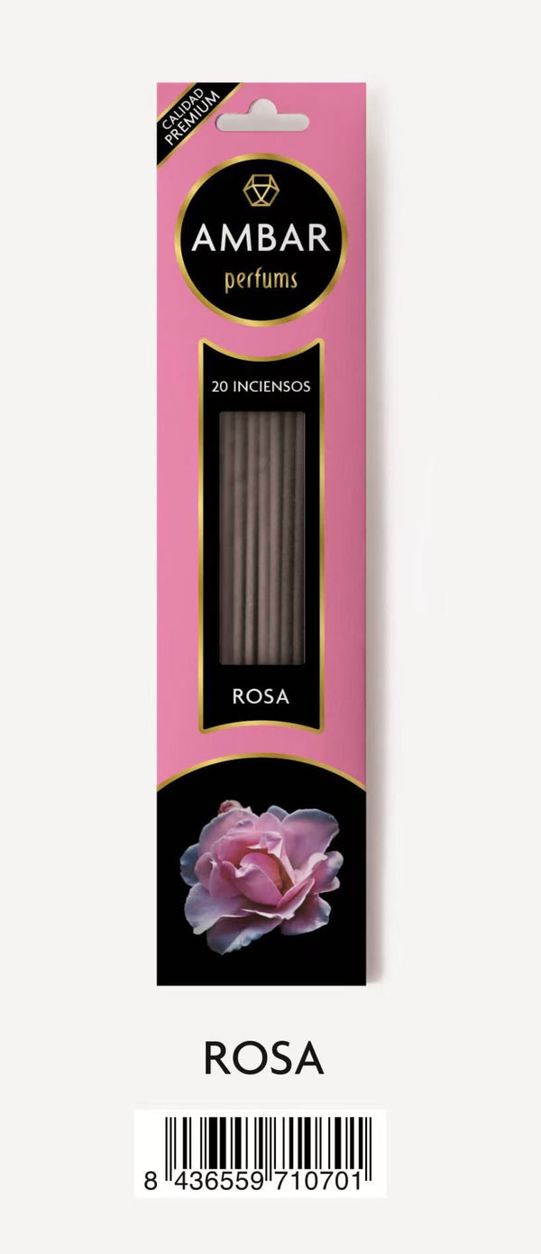 AMBRA INCENSO 20PZ ROSA