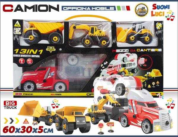 Set mestiere giocattolo – CAMINO ATTREZZI CANTIERE