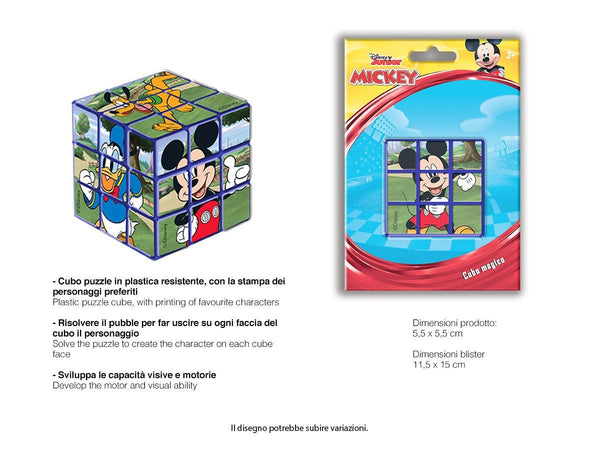 Cubo puzzle Mickey Mouse 3 × 3 da 5,5 cm
