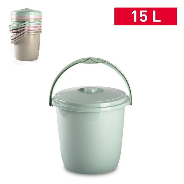 BIDONE CON COPERCHIO 15L 34X34X33CM