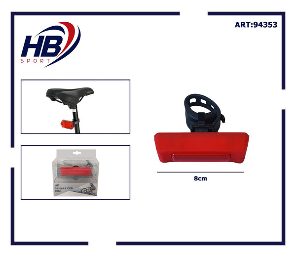 Luce posteriore rossa USB per bicicletta 8 cm