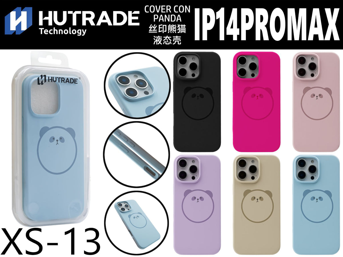 XS-13 COVER COLORATA GOMMATA PANDA IP14 PRO MAX