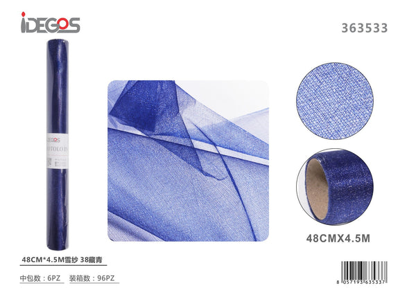 Rotolo di organza, larghezza 48 cm