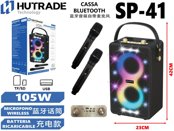 SP-41 CASSA BLUETOOTH CON MICROFONO /FM DA 15W*2 150W