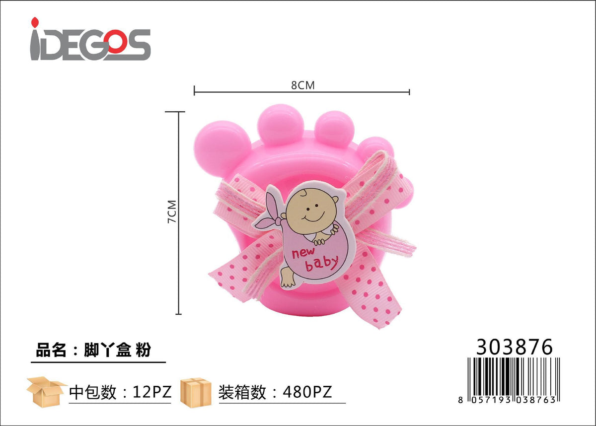 Scatolina con piedini, rosa
