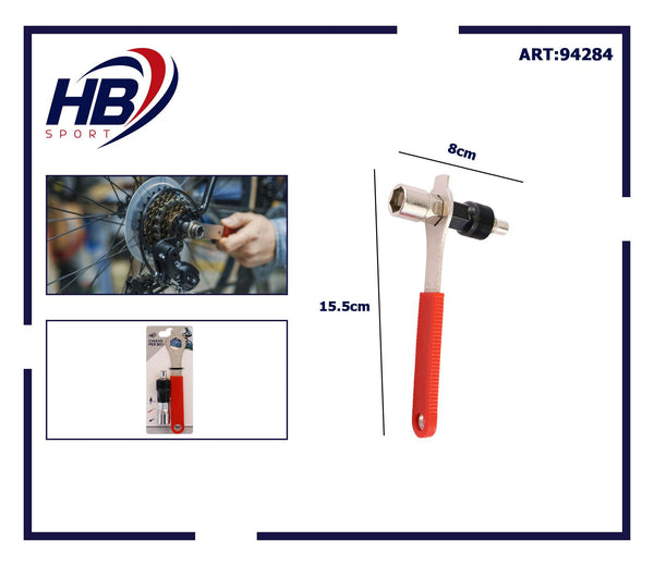Chiave per bicicletta con accessorio filettato