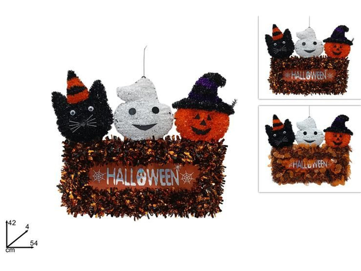 Decorazione Halloween da appendere con tre personaggi