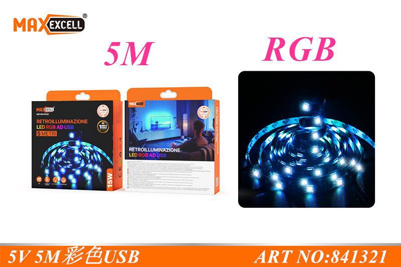 Striscia LED RGB USB 5M
