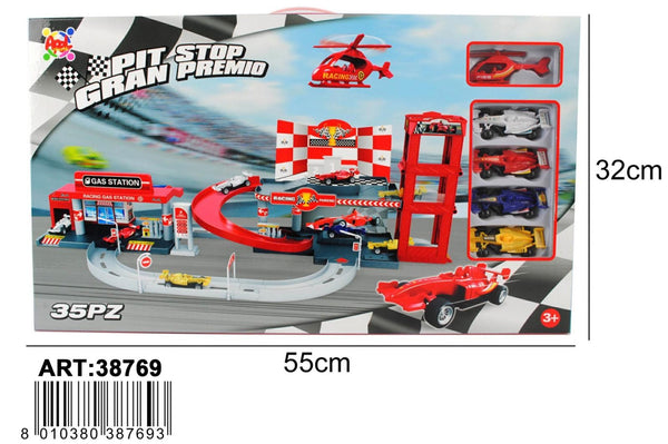 Pista o garage giocattolo – 55*32 GARAGE PIT STOP