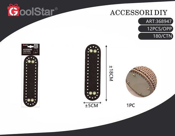 Fondo per borsa GoolStar con piedini 18 × 5 cm, dieci colori