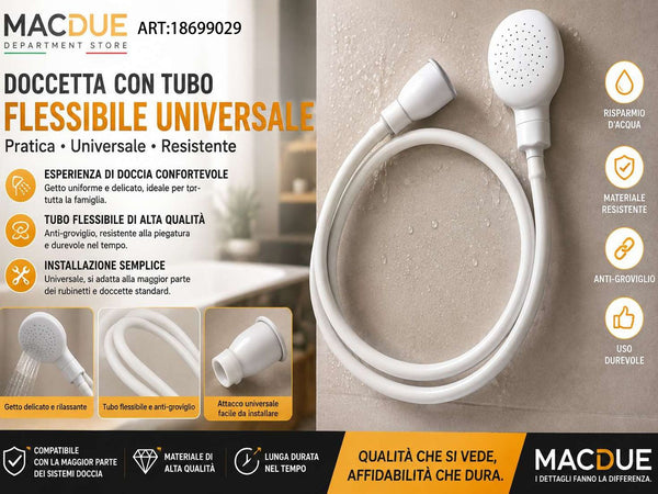 DOCCETTA CON TUBO FLESSIBIE UNIVERSALE