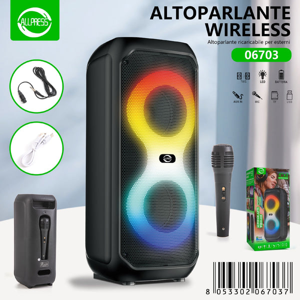 Altoparlante — 176 × 171 × 392 mm