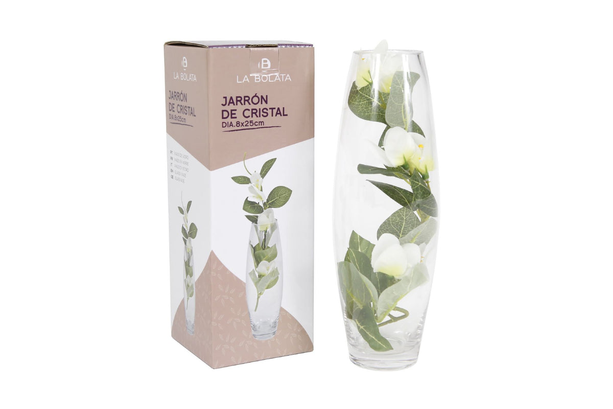 LA BOLATA VASO VETRO 8XH25CM