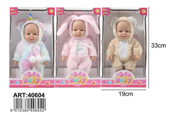 Peluche – BABY ANIMAL PELUCHE 3 ASS AP40604