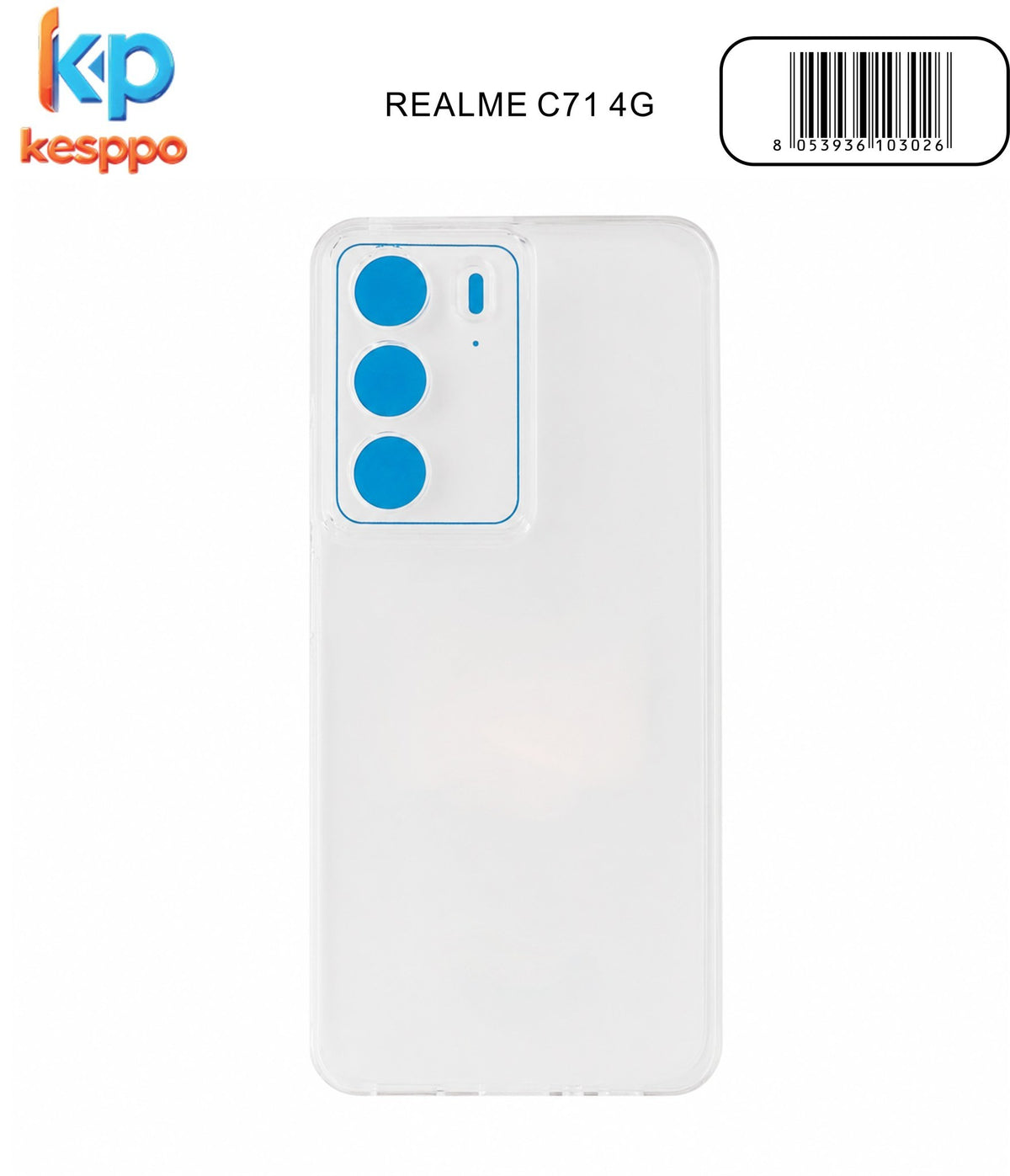 Custodia per realme C71 4G – trasparente, in silicone