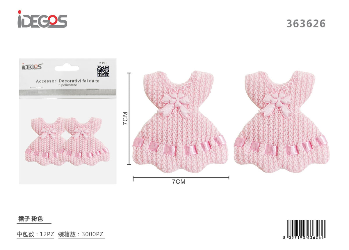 Decorazione a vestito, rosa