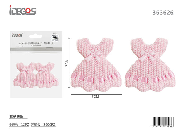 Decorazione a vestito, rosa