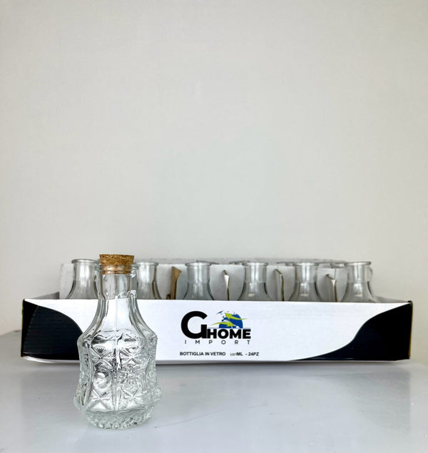 BOTTIGLIA VETRO 100ML TAPPO IN SUGHERO