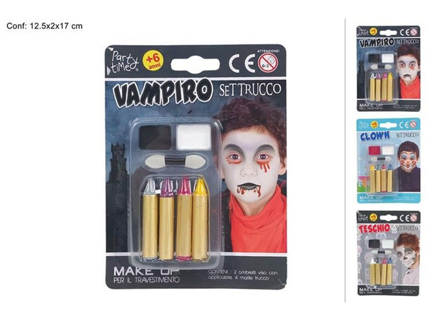 Set trucco Halloween con colori e matite