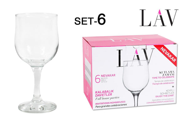 6 BICCHIERI DI ACQUA 320CC