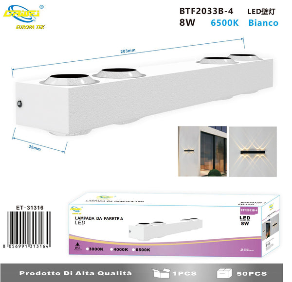 Lampada da parete — 8 W