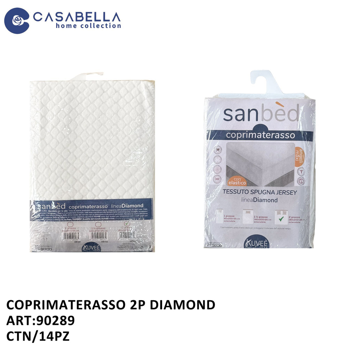Coprimaterasso 2P Diamond