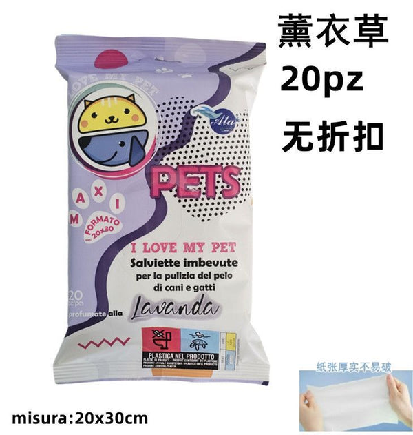 Detergenti per animali – Salviette 20pz Lavanda