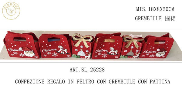 GREMBIULE NATALE SL.25228 18X8X20CM