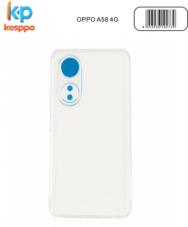 Custodia per OPPO A58 4G – trasparente, in silicone