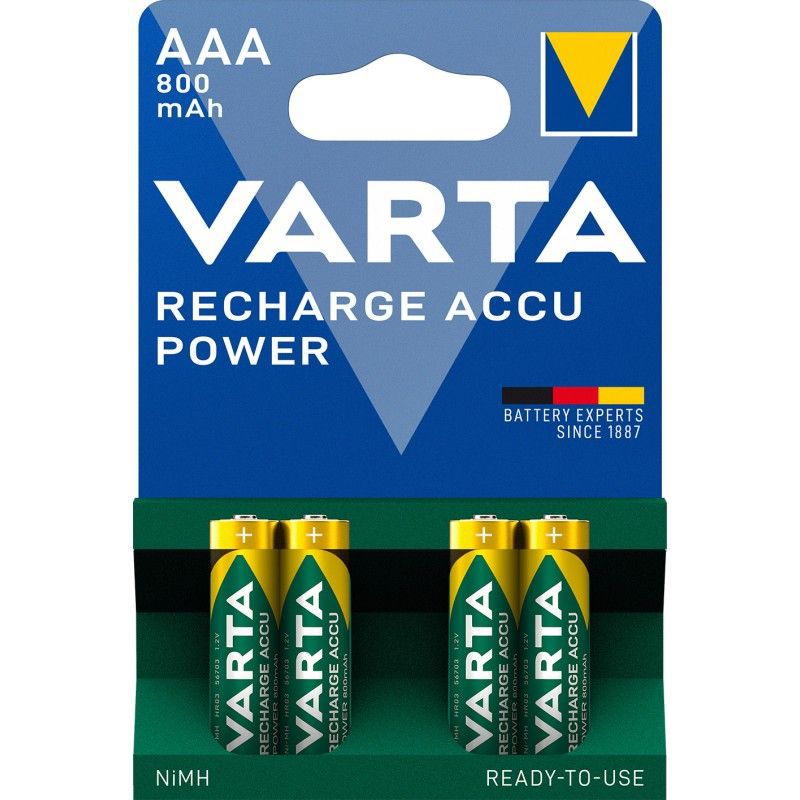 Pila ricaricabile o caricatore – MINI STILO RICARICABILI RECHARGEA ACCU 4PZ VARTA
