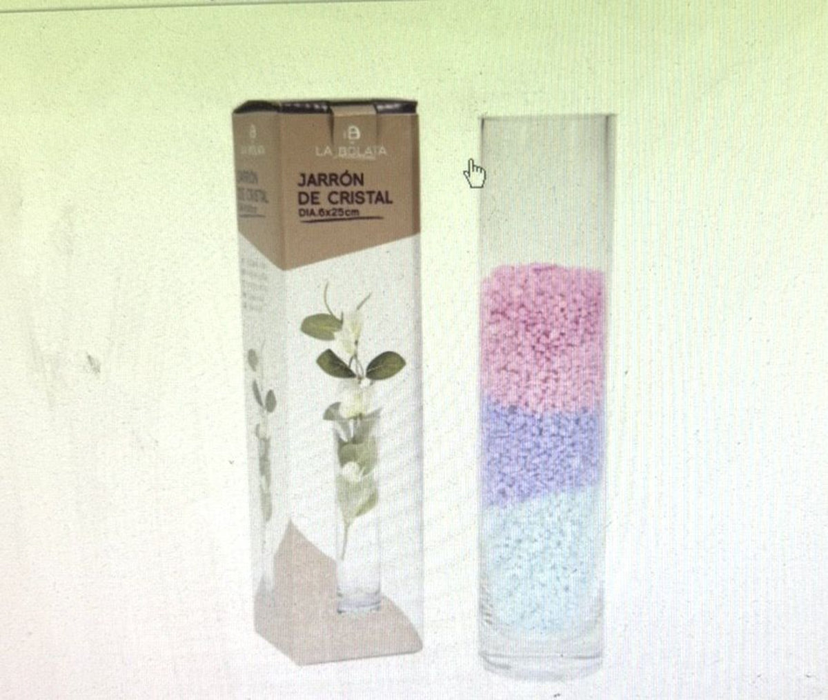 LA BOLATA VASO VETRO 6XH25CM