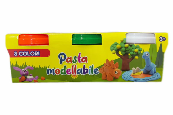 Kit creativo per bambini – 3 PZ BARATTOLO PLASTILINA TR2585